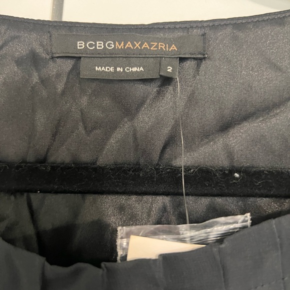 BCBGMAXZARIA silk black dress size 2 - Picture 3 of 4